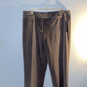 NWT focus 2000 gray flat front trousers plus size 20